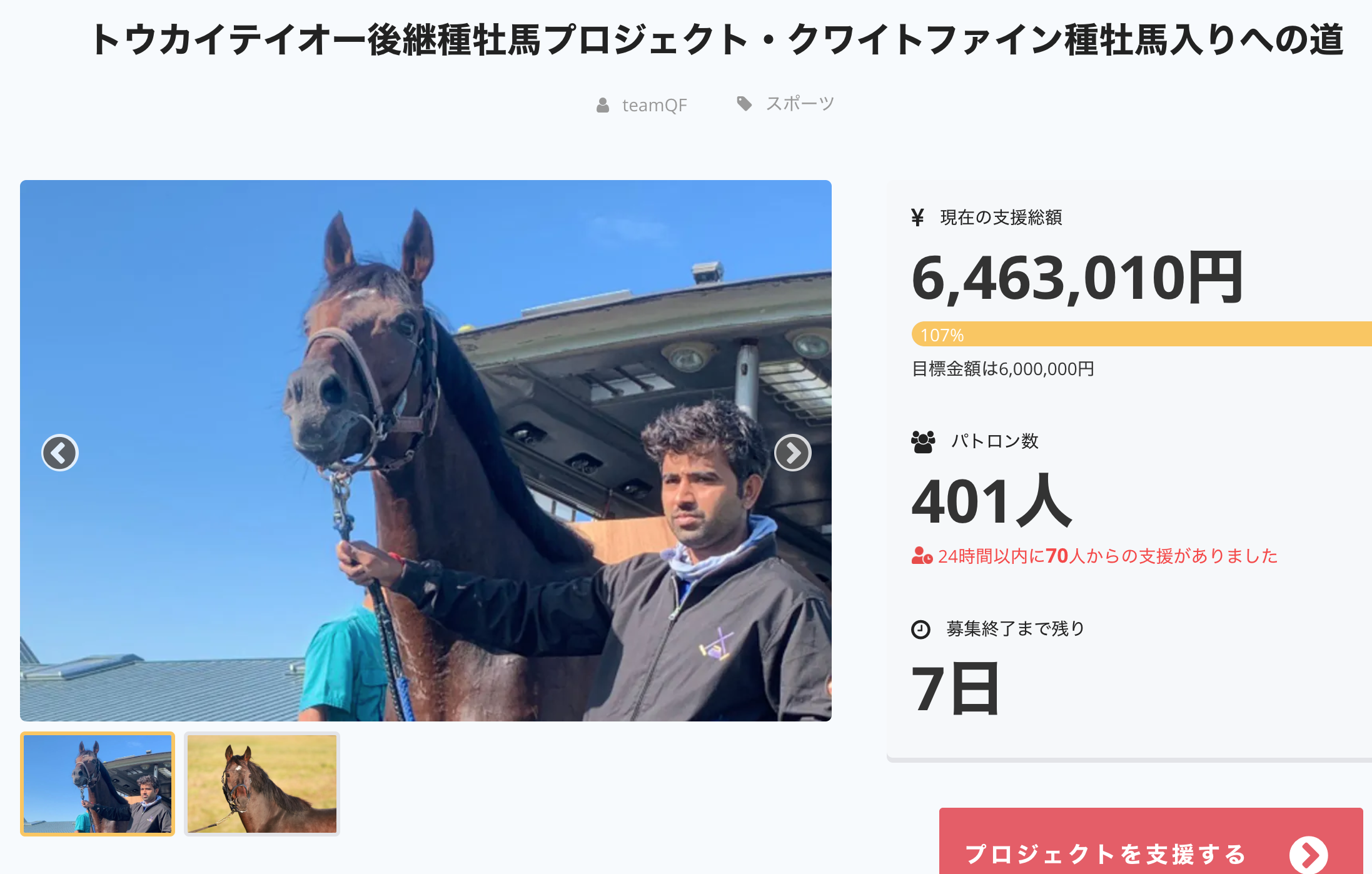 夢 Tokaiteio トウカイテイオーの血を繋ぐ ドリームホース 笠松競馬を愛す馬主 志は岐阜から全国制覇